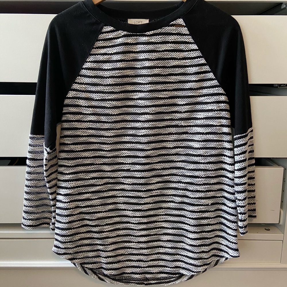 Black & White Light Sweater by Loft